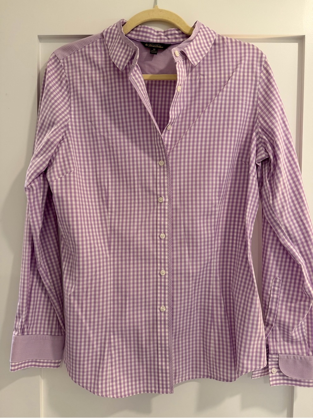 Brooks Brothers Lavender Gingham Button-Down Shirt